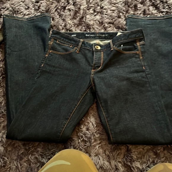 Banana Republic Dark Wash Blue Jeans Womens Size 24P. boot cut - Picture 1 of 5